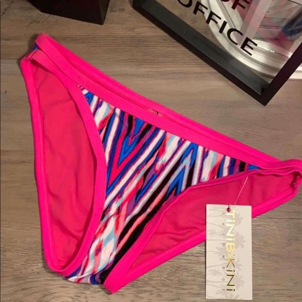 Tinibikini swim bottom hot pink S